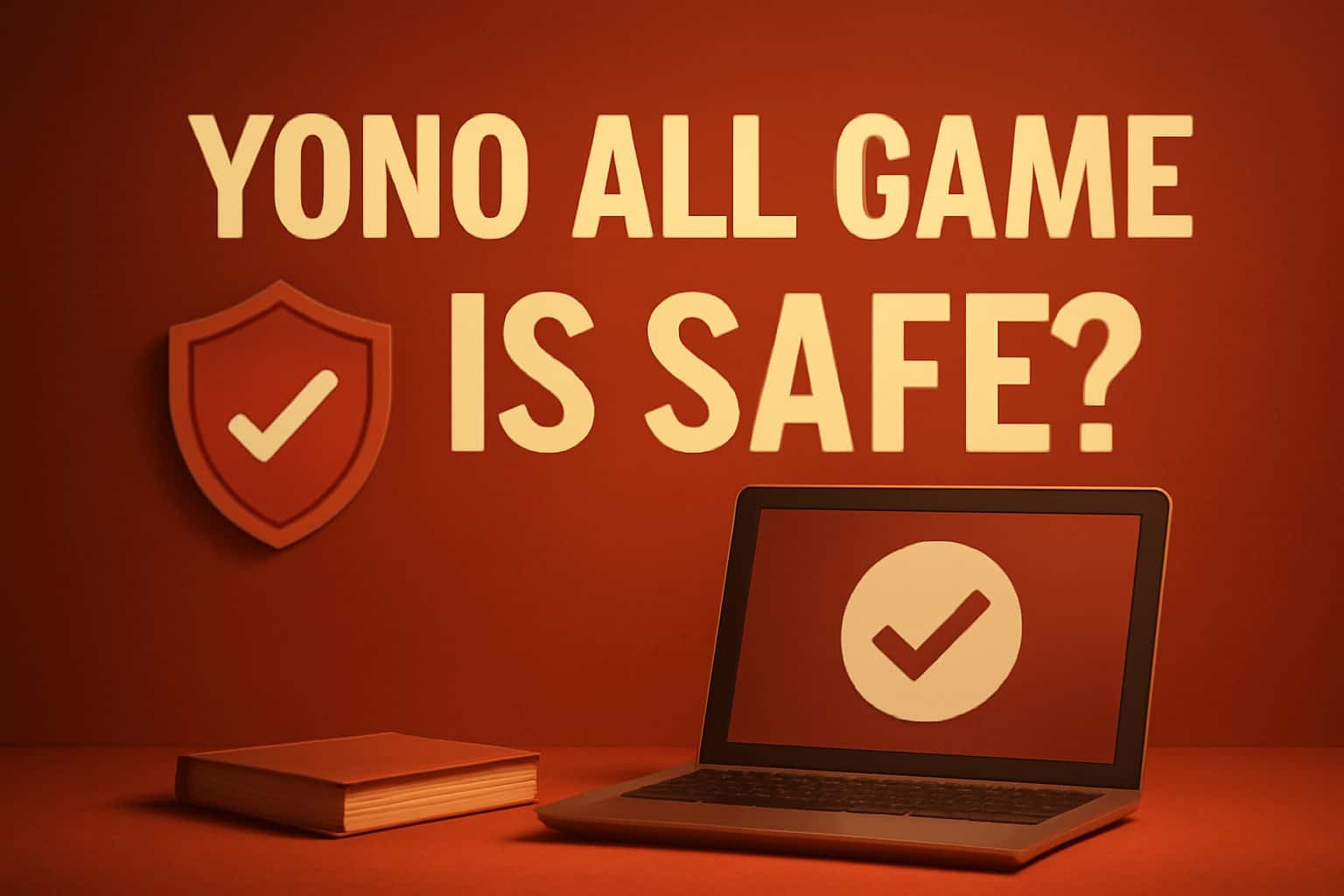 An informational scene highlighting the safety measures of Yono All Game.
