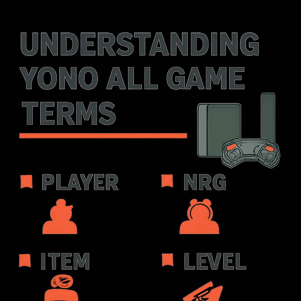 An educational diagram illustrating Yono All Game terms.