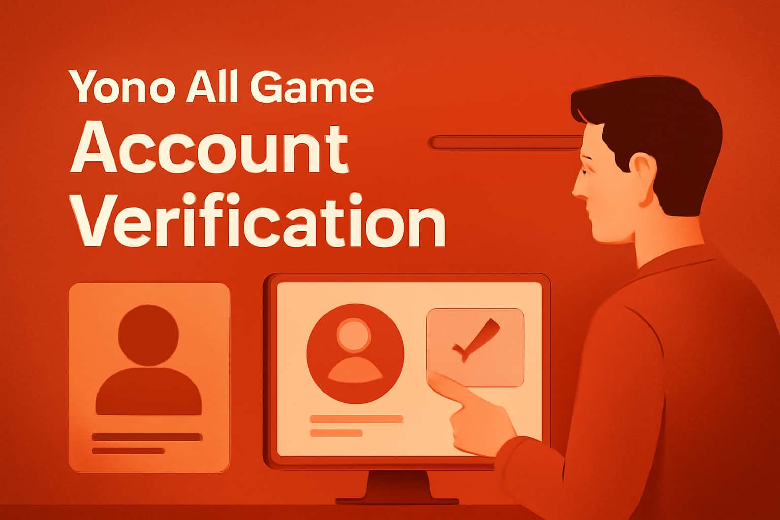 A professional scene showcasing Yono All Game Account Verification process.