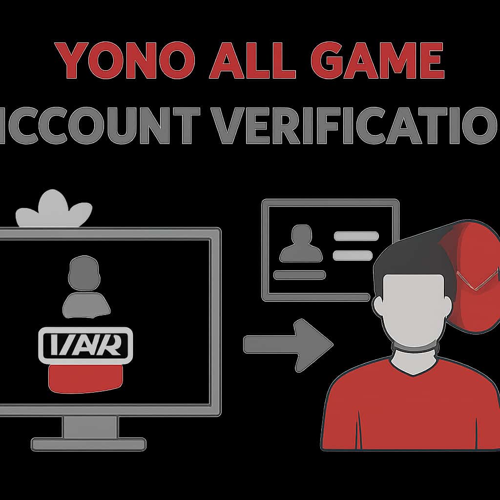 An educational diagram of Yono All Game Account Verification steps.
