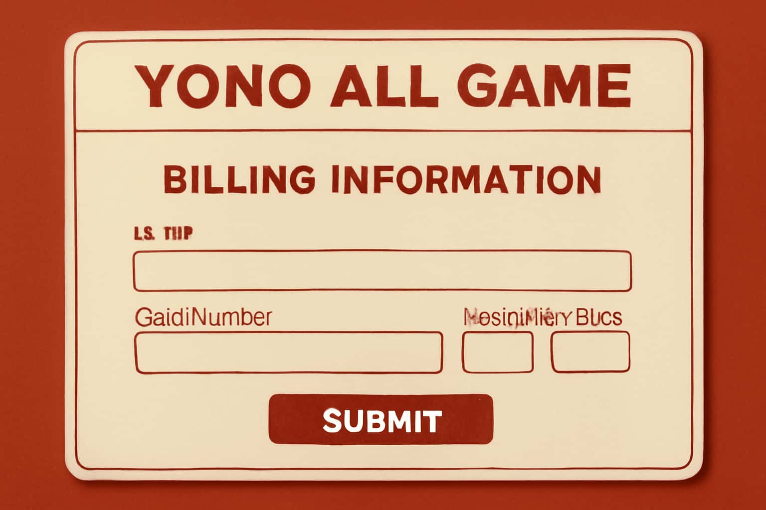 Informational scene showcasing Yono All Game billing information.