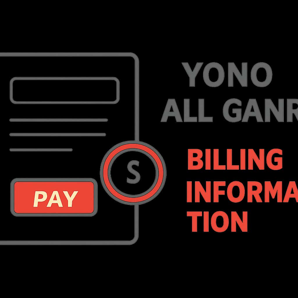Diagram outlining Yono All Game billing topics.