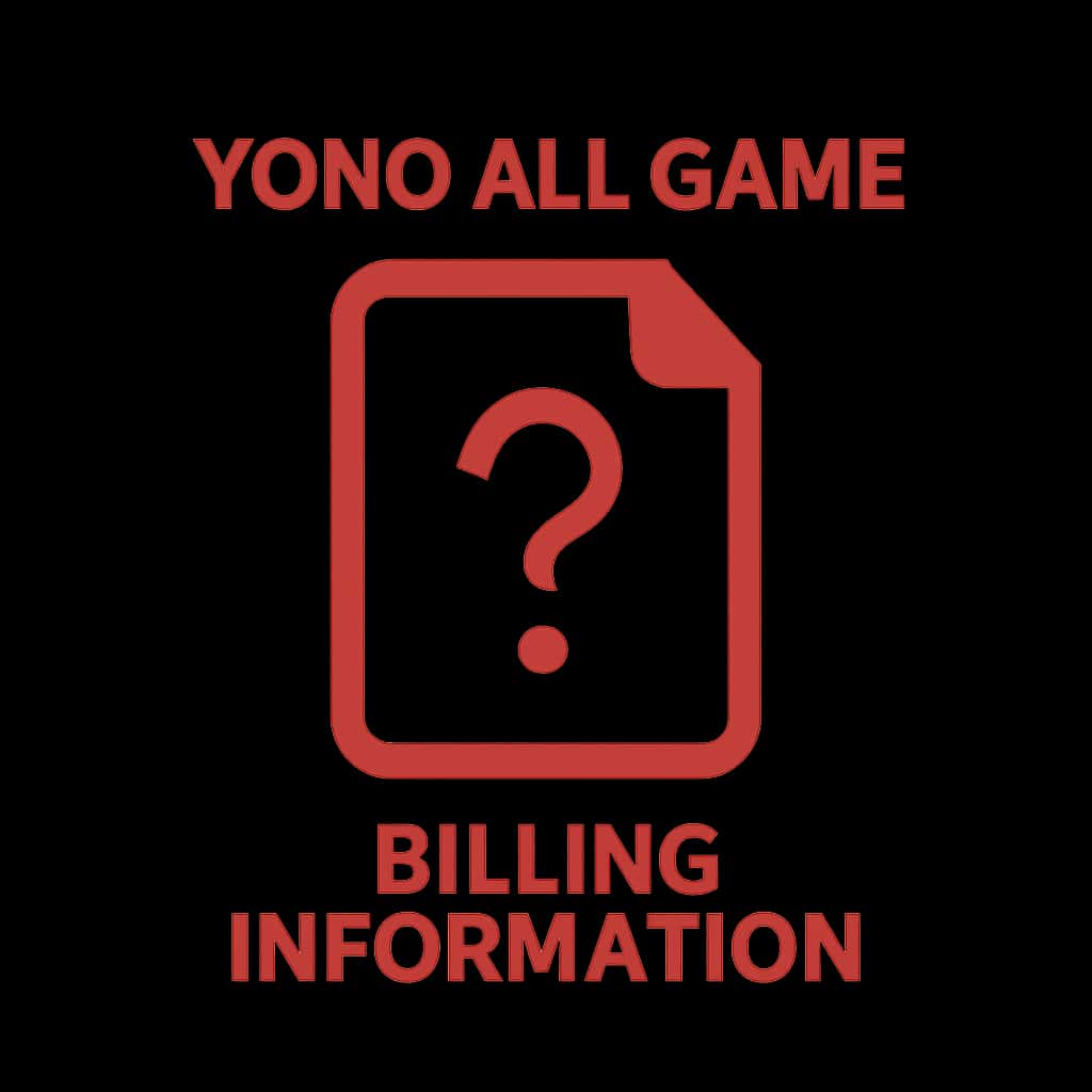 Icon representing Yono All Game billing information.
