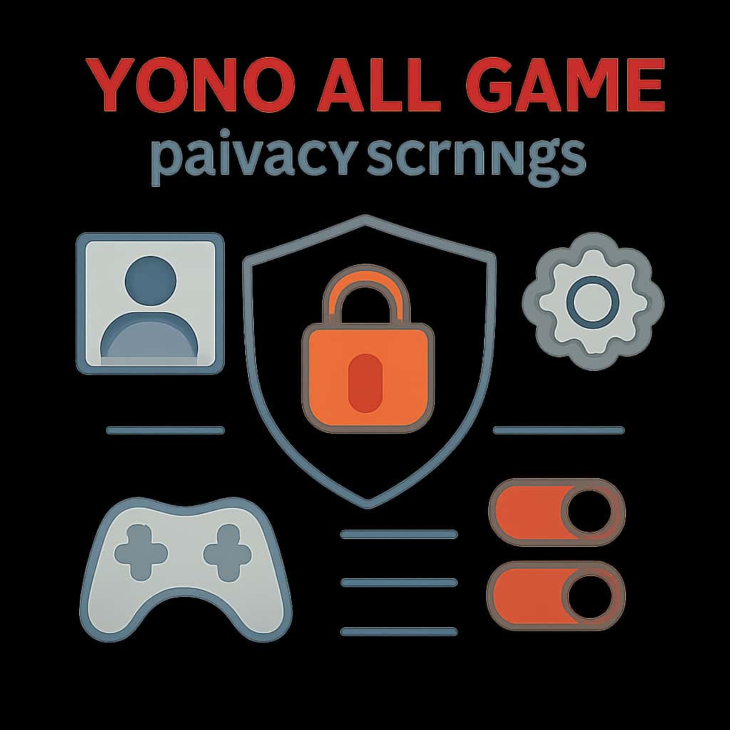 An educational diagram illustrating Yono All Game Privacy Settings.