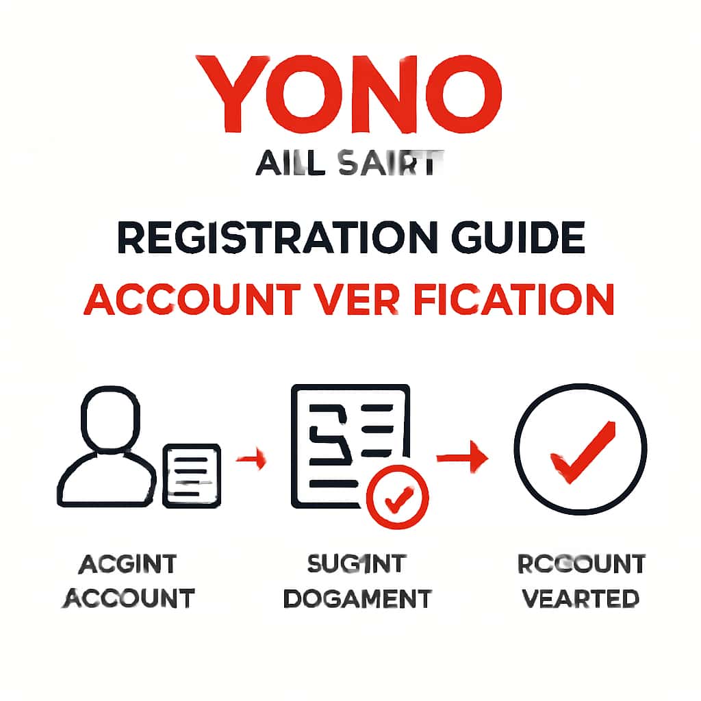 An illustration depicting the steps involved in verifying a Yono All Game account.