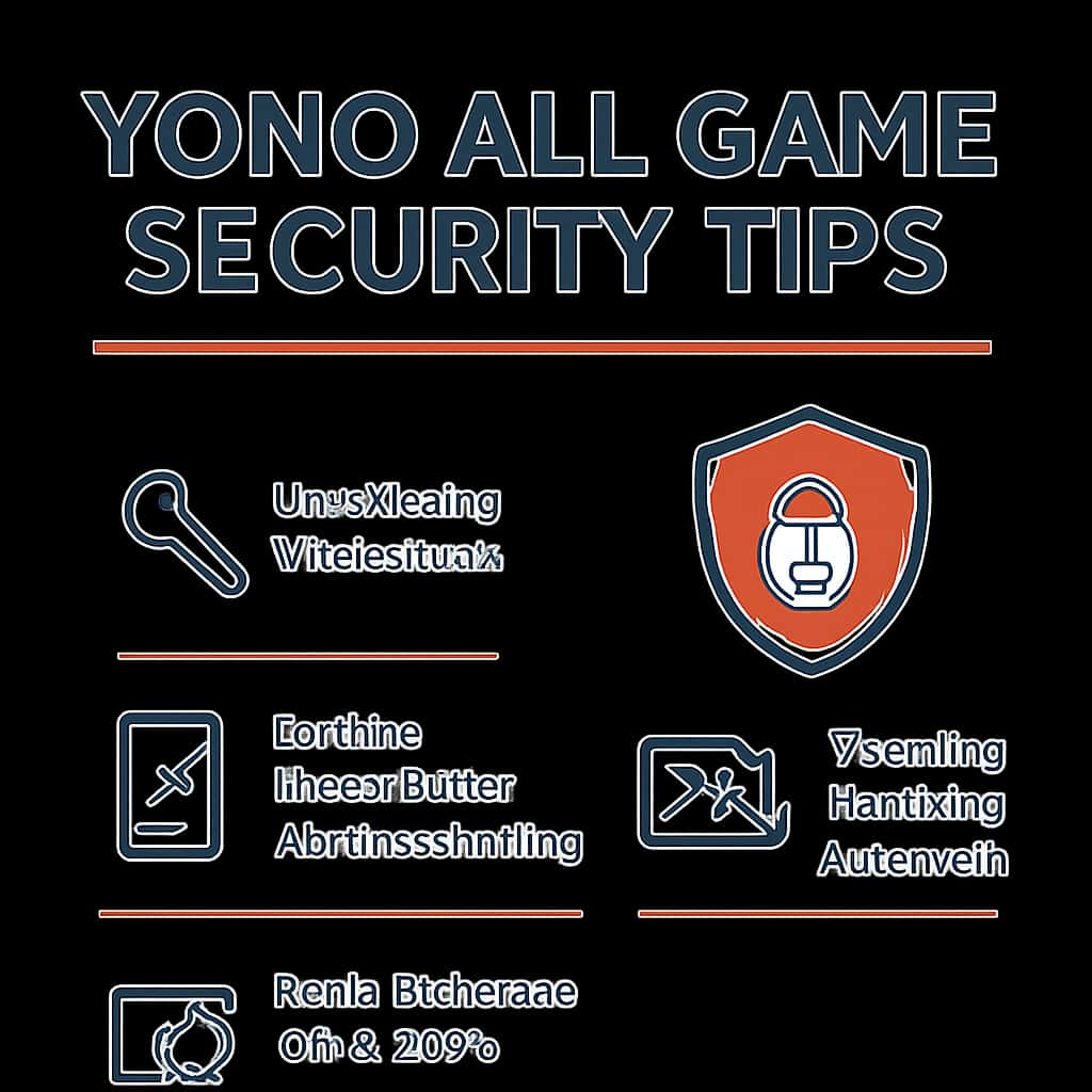 A diagram illustrating the security features of Yono All Game.
